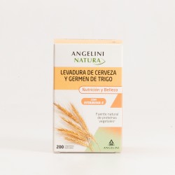 Levedura de cerveja e gérmen de trigo Angelini, 200 comp.