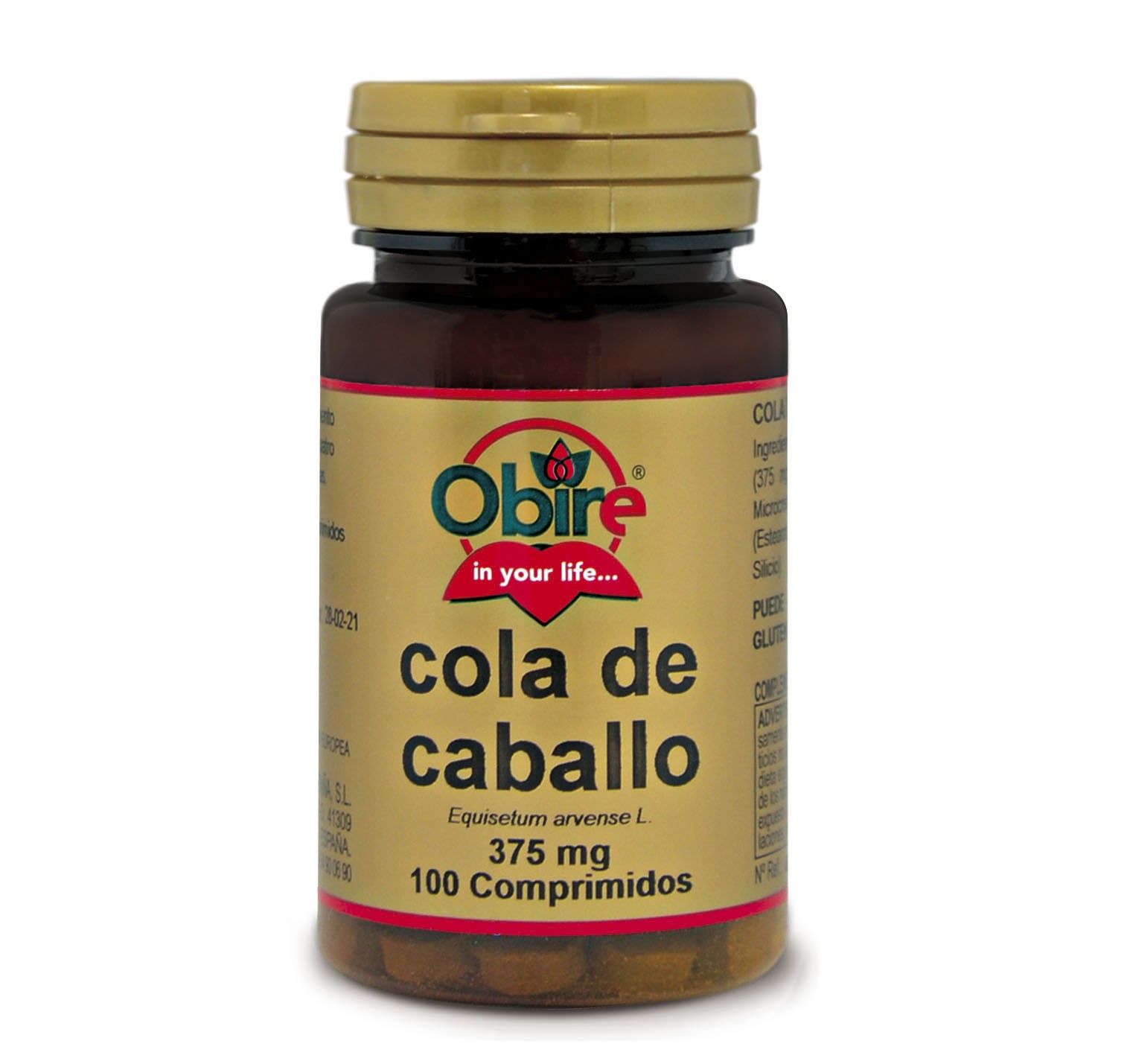 Obire Cavalinha 375 mg, 100 Comprimidos.