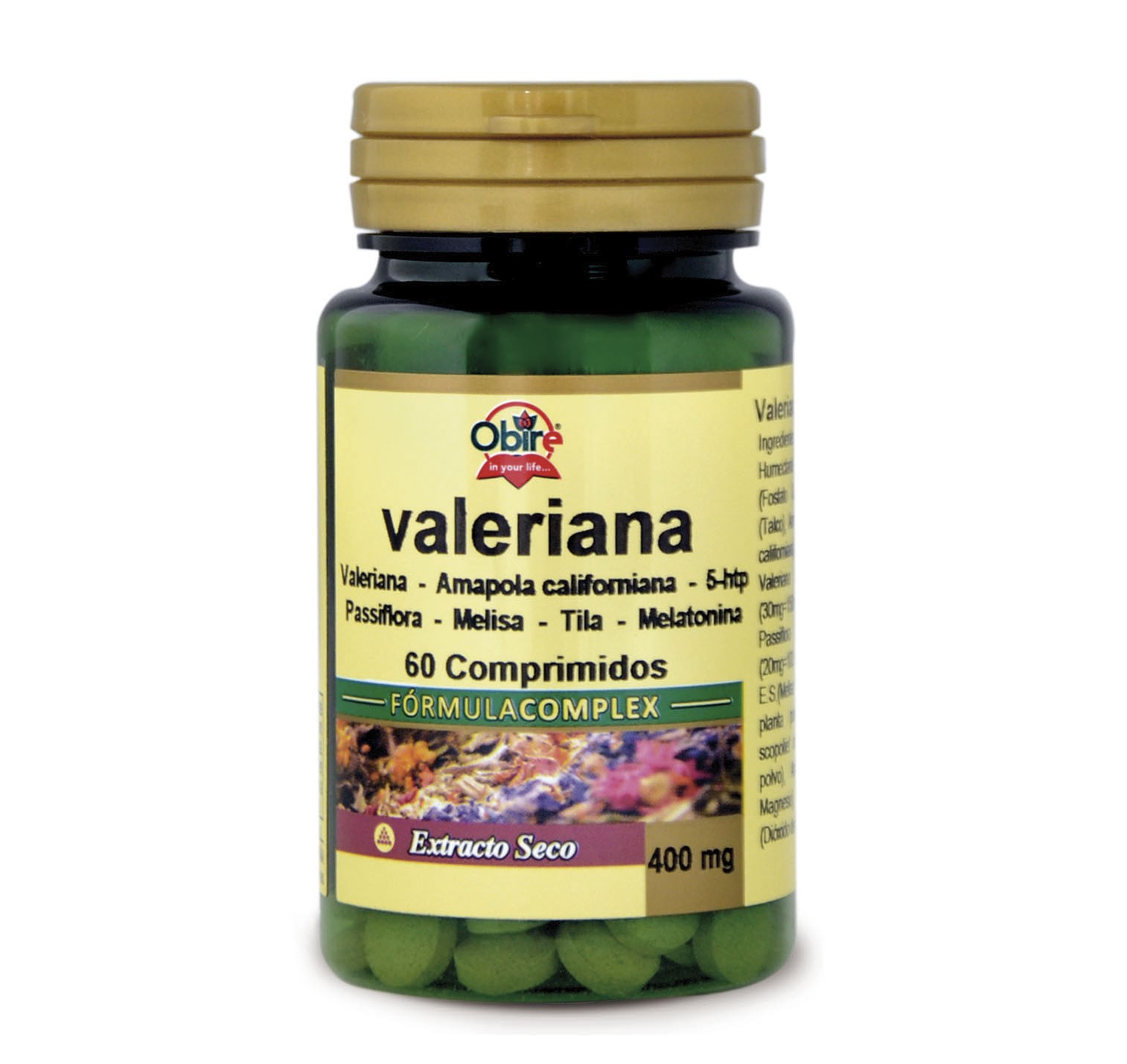 Complexo Valeriana Obire 400 mg, 60 Comp.