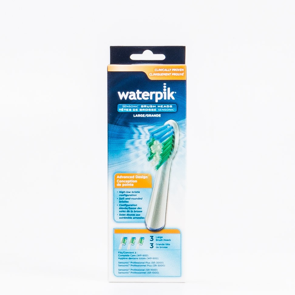 Waterpik Sensonic Normal Replacement, 3 Unidades de Substituição de Cabeça