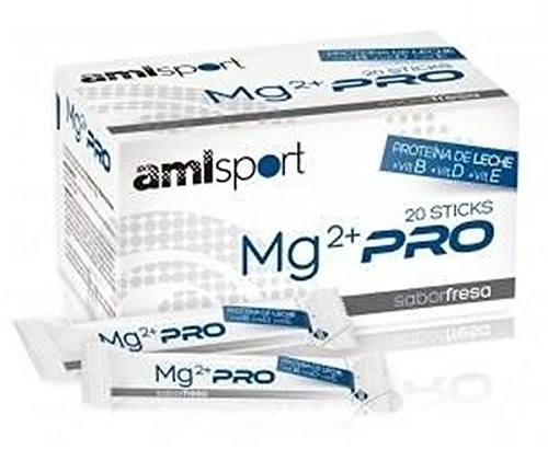 Amlsport Mg2+ VIT con Vit.B+Vit.D+Vit.E Fresa (20 palitos)