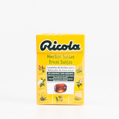 Ricola Balas de ervas sem açúcar, 50g.