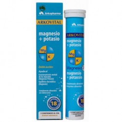 Arkovital Magnésio-Potássio 18 comprimidos efervescentes