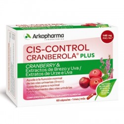 Arkopharma Cranberola Cis-Control Plus com Heather. 60 Cápsulas
