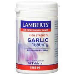 LAMBERTS Ajo 1650 mg. Alta Concentración, 90 comprimidos.