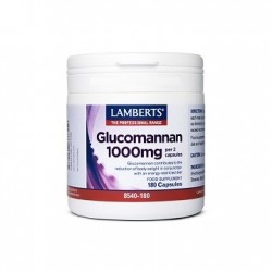 LAMBERTS Glucomannan 1000 mg, 180 Cápsulas.