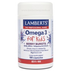 Lamberts Omega 3 para crianças, 100 Cápsulas.