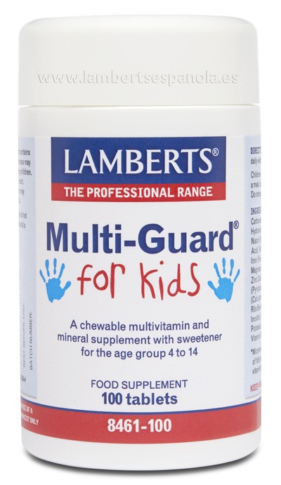 LAMBERTS MultiGuard para Crianças, 100 comprimidos.