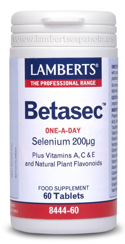 LAMBERTS Betasec-Antioxidante, 60 comprimidos.