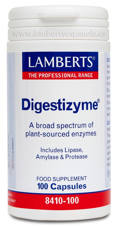 LAMBERTS Digestizyme, 100 cápsulas.