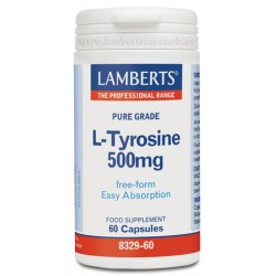 LAMBERTS L-tirosina 500 mg, 60 cápsulas.