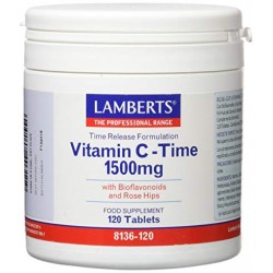 LAMBERTS Vitamina C 1500 mg. Liberação Sustentada, 120 comprimidos.