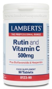 LAMBERTS Rutina & Vitamina C 500 mg, 90 comprimidos.