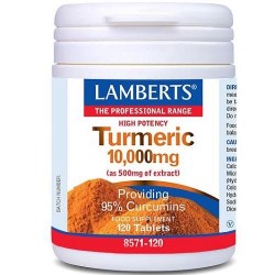 LAMBERTS Cúrcuma 20.000 mg, 120 comprimidos.