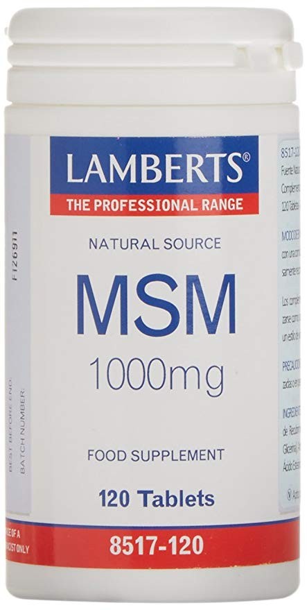 LAMBERTS MSM 1000 mg, 120 comprimidos.