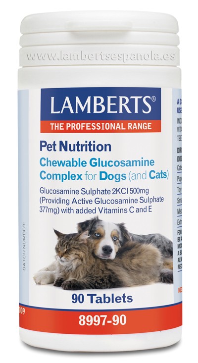 LAMBERTS Glucosamine Complex for Cats & Cães, 90 comprimidos.