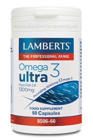 LAMBERTS Omega 3 Ultra, 60 cápsulas.