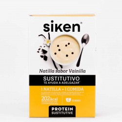 Siken Protein Substitute Creme Baunilha, 6 sachês.