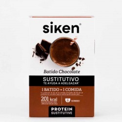 Batido de Chocolate Siken Protein Substitute, 6 sachês.