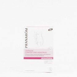 Pranarom Aromafemina Confort Pré Menstrual, 30 cápsulas.