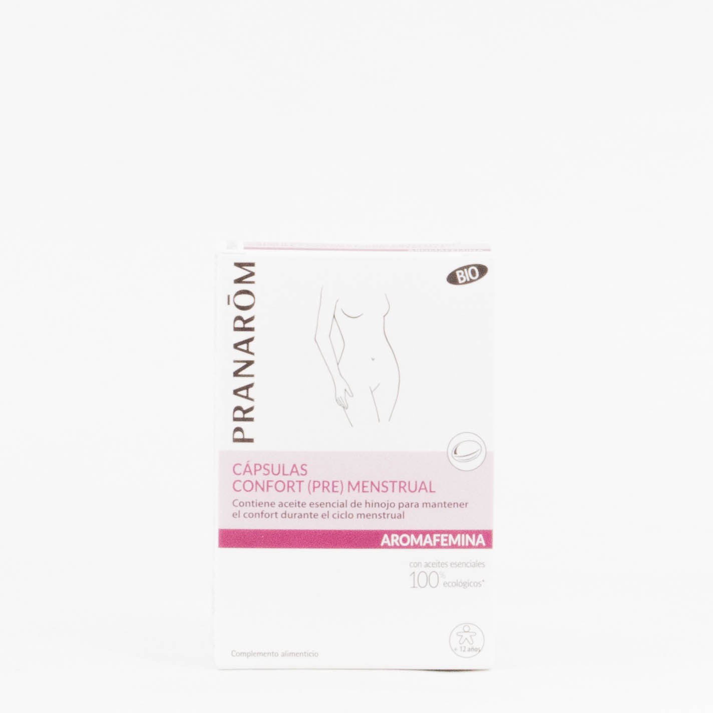 Pranarom Aromafemina Confort Pré Menstrual, 30 cápsulas.