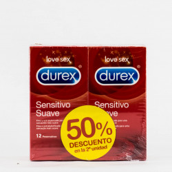 Durex Sensitivo Suave DUPLO 2x12 preservativos