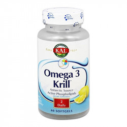 KAL Omega 3 Krill 500mg, 60 perlas.