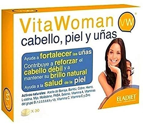 Eladiet Vitawoman Cabelo, Pele e Unhas, 30 Comprimidos