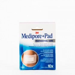 Medipore+Pad Sterile Dressing 5x7.2 cm, 10 unid.
