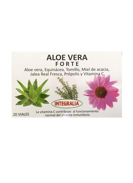 Integralia Aloe Vera Forte, 20 Frascos.