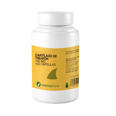 BotanicaPharma Shark Cartilagem 740mg, 100 cápsulas.