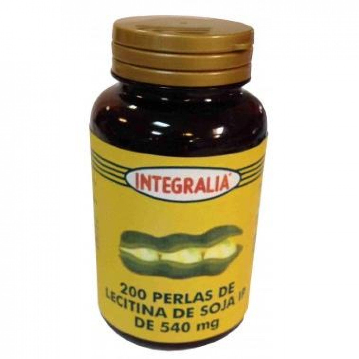 Lecitina de Soja Integralia 540 mg, 200 Cápsulas gelatinosas.