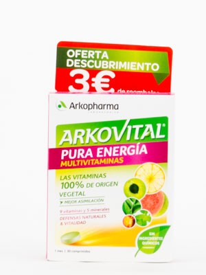 Arkovital Pure Energy 30 Comprimidos