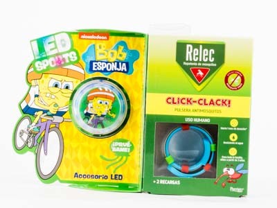 Relec Click-Clack Pulseira Anti-Mosquito para Crianças + 2 Recargas