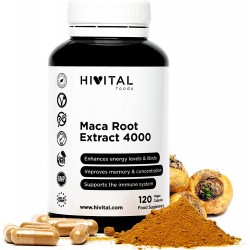 Hivital Maca Peruana Concentrado 4000 mg, 120 caps.