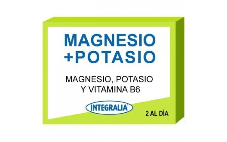 Integralia Magnésio + Potássio, 60 cápsulas.