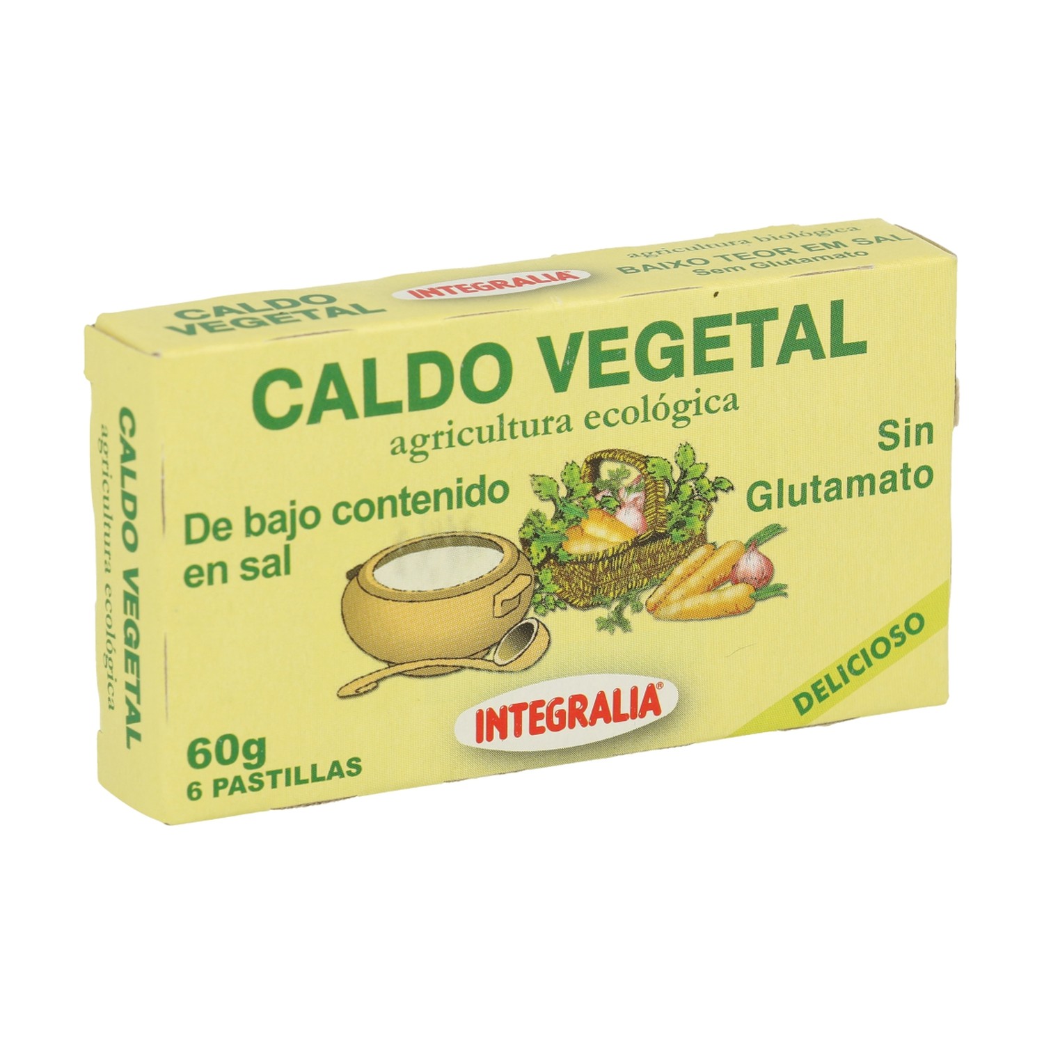 Integralia Caldo Vegetal Orgânico Baixo em Sal 60 g