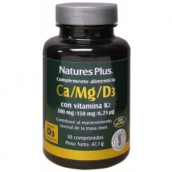 Natures mais Ca/Mg/D3 + K2 30 Comprimidos