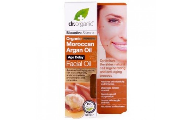 Dr Óleo de Argan Orgânico Óleo Facial, 30ml.