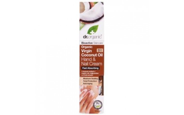 Dr Óleo de Coco Orgânico Hand & Nail Cream, 100ml.