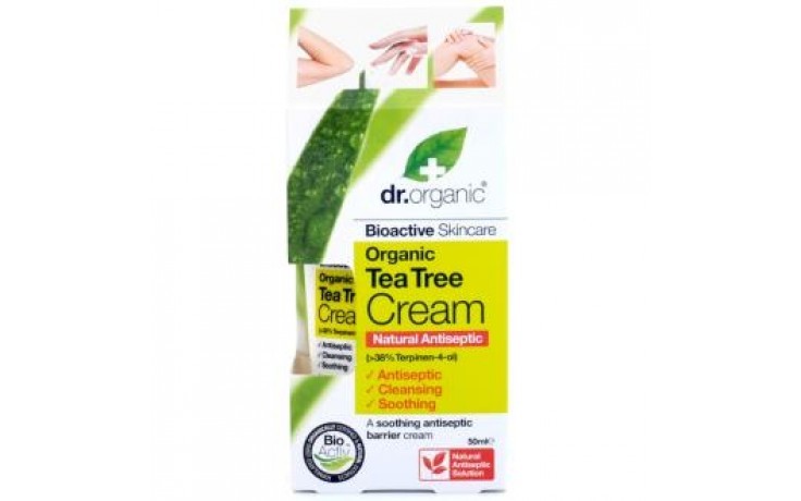 Dr Creme Antisséptico Orgânico para Tea Tree, 50ml.