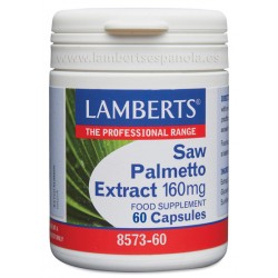 LAMBERTS Saw Palmetto Extrato 160mg, 60 cápsulas.