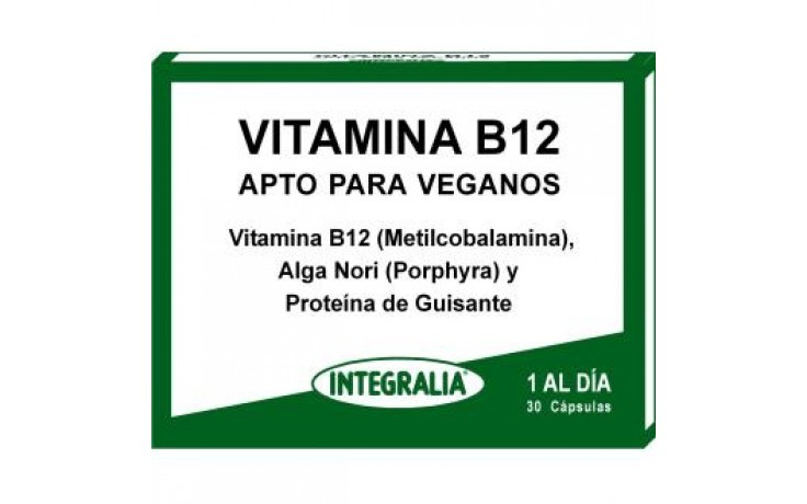 Integralia Vegan Vitamina B12 30 Cápsulas