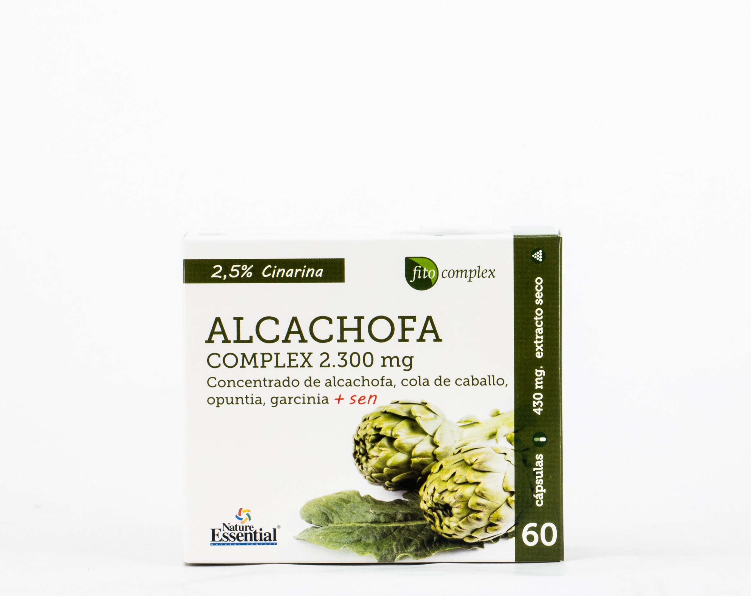 Nature Essential Alcachofa Complex 2.300mg, 60 cápsulas.