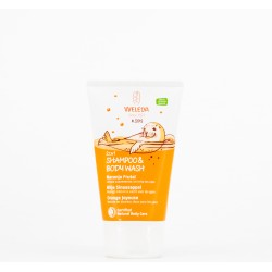 Weleda 2-em-1 Orange Fruit Shampoo & Gel, 150ml.