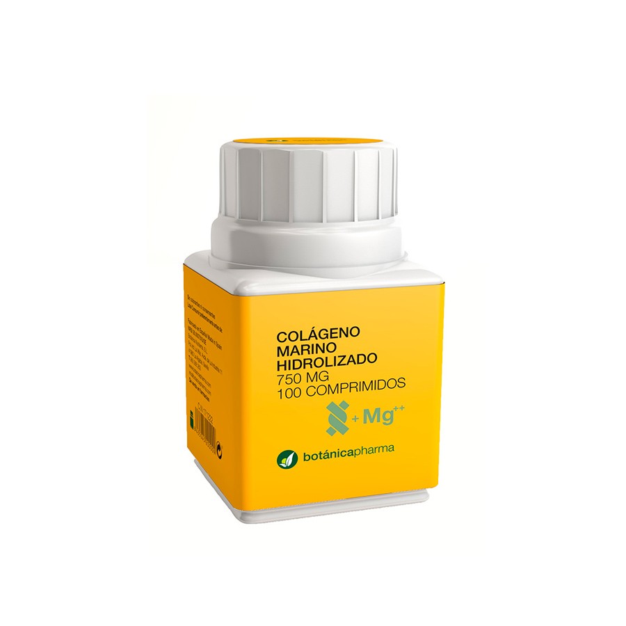 BotanicaPharma Colágeno Marinho Hidrolisado 750mg, 100 comprimidos.