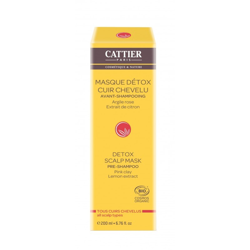 Máscara Detox Cattier Scalp, 200 ml.