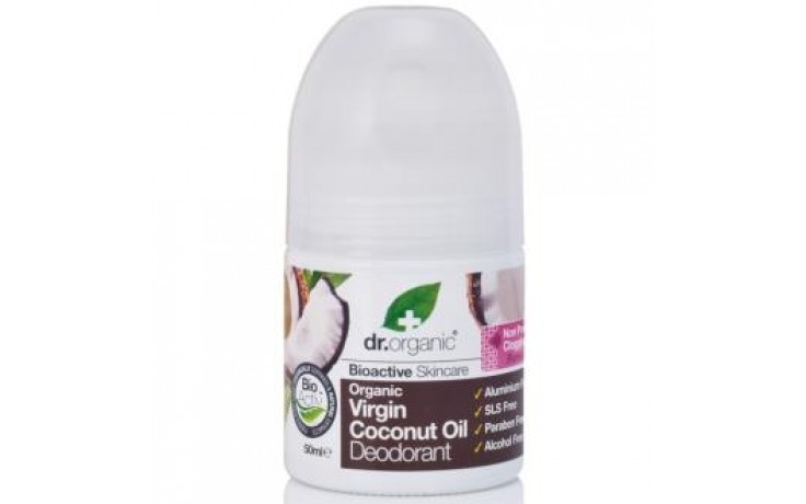 Dr Organic Desodorante de aceite de Coco, 50ml.