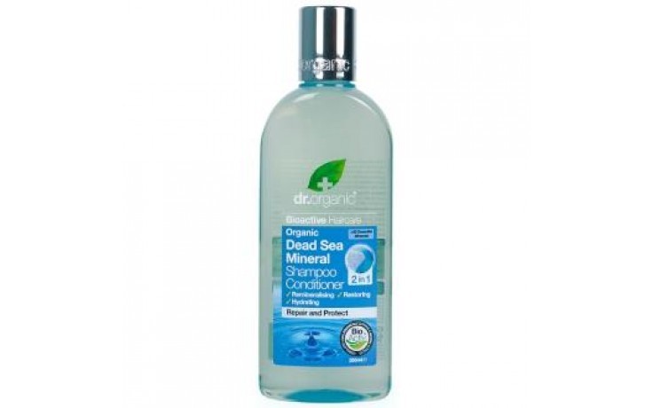 Dr Shampoo Mineral Orgânico Mar Morto & Condicionador, 265ml.