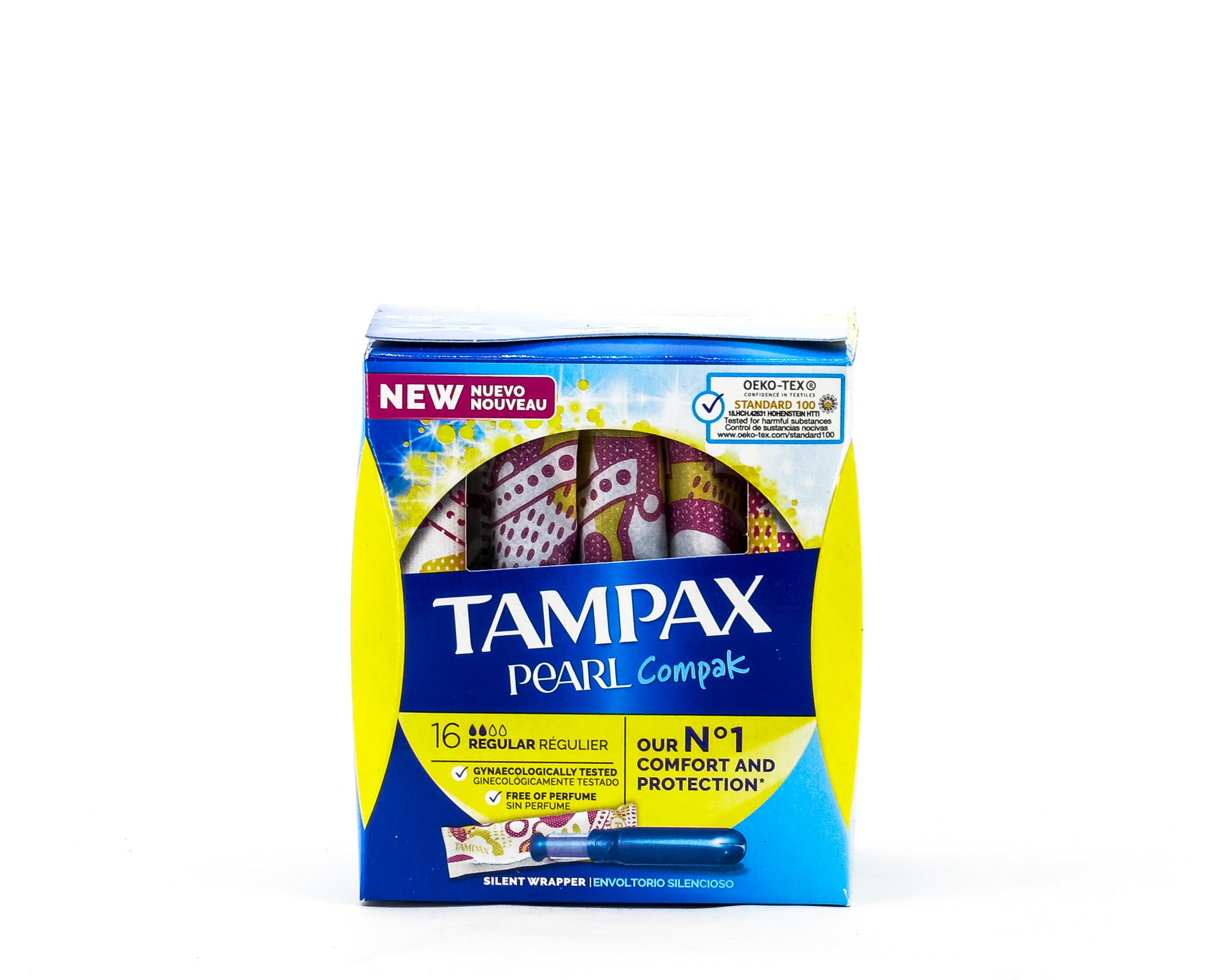 Tampax Compak Pérola Regular, 16 uds.